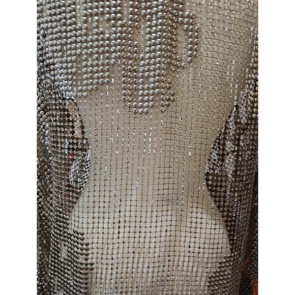 Ralph Lauren Purple Label Maritza Blouse Mesh Studs Jewels Womens 2 Rhinestones - Picture 5 of 12